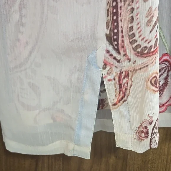 John Mark-NWT-Floral Paisley Embroidered "Garden Party" Patchwork Kimono-Size 2X - Picture 10 of 17